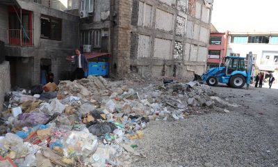 Zabıta ekibinden esnafa çöp uyarısı