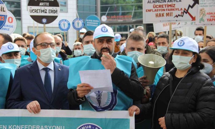 Manisa’da sağlık çalışanları maaşlarının iyileştirilmesini bekliyor