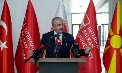 TBMM Başkanı Şentop’tan Üsküp’te Türkçe eğitim veren ilkokula ziyaret