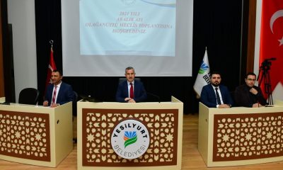 Yeşilyurt Belediye Meclisi Aralık ayı olağanüstü toplantısını yaptı